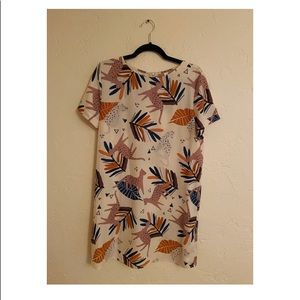 Safari Animal Abstract Print Shift Dress